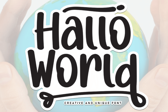 Hallo World Font - Featured Image