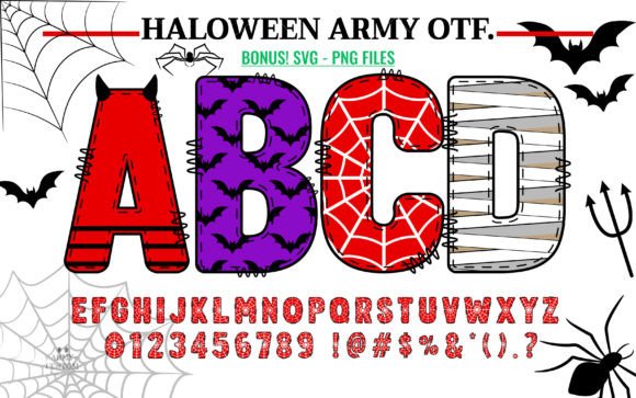 Halloween Army Set Font - Featured Image