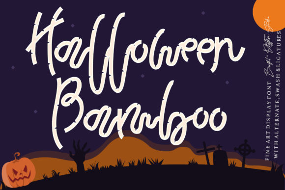 Halloween Bamboo Font - Featured Image