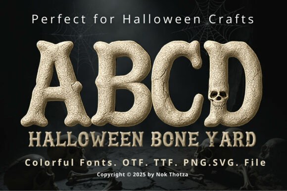 Halloween Bone Yard Font - Featured Image