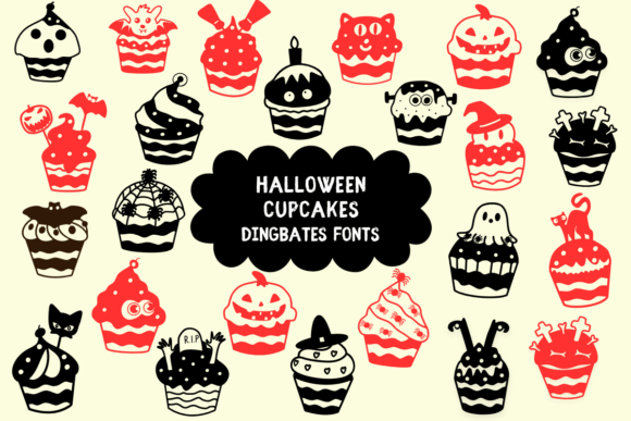 Halloween Cupcakes Font - Featured Image