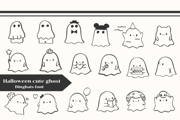 Halloween Cute Ghost Font - Featured Image