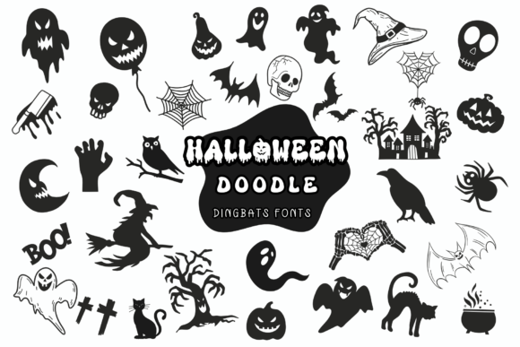 Halloween Doodle Font - Featured Image