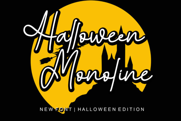 Halloween Monoline Font - Featured Image