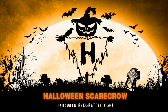 Halloween Scarecrow Font - Featured Image
