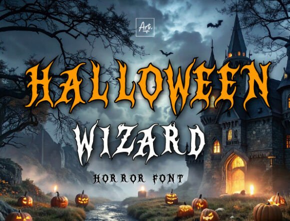 Halloween Wizard Font - Featured Image