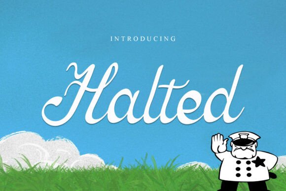Halted Font - Featured Image