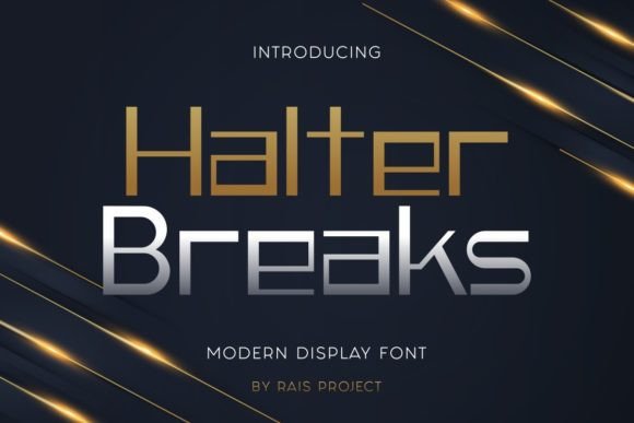 Halter Breaks Font - Featured Image