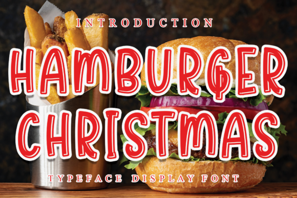 Hamburger Christmas Font - Featured Image