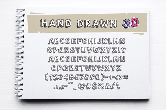 Hand Drawn 3D Font - Featured Image
