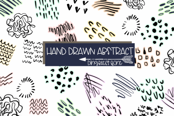 Hand Drawn Abstract Font - Featured Image