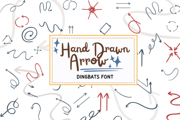 Hand Drawn Arrow Font - Featured Image