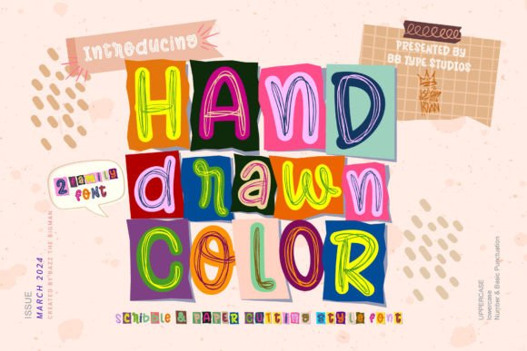 Hand Drawn Color Font - Featured Image