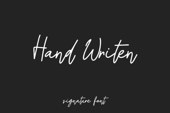 Hand Writen Font - Featured Image