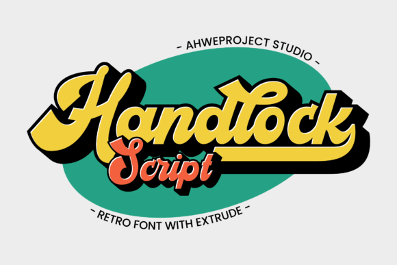Handlock Font - Featured Image