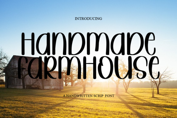 Handmade Farmhouse Font - Featured Image