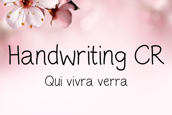 Handwriting CR Font - Featured Image