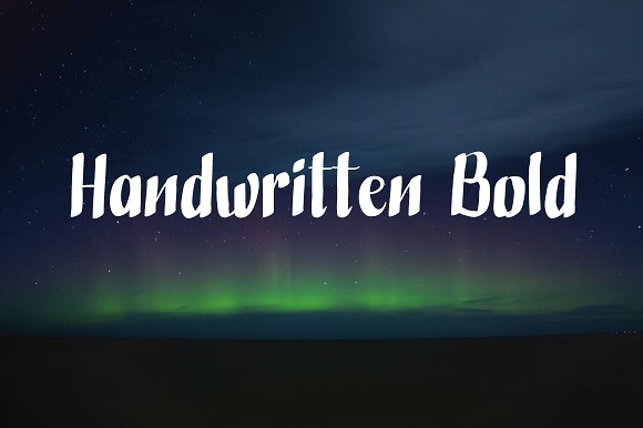 Handwritten Bold Font - Featured Image