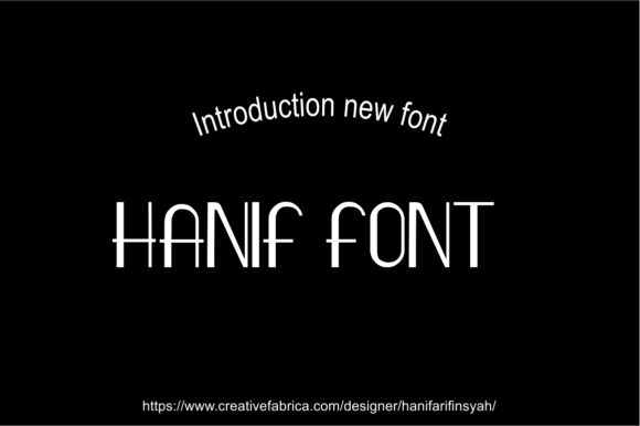 Hanif Font - Featured Image