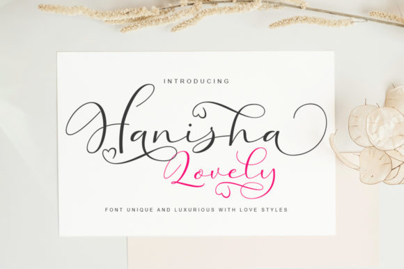 Hanisha Lovely Font - Featured Image