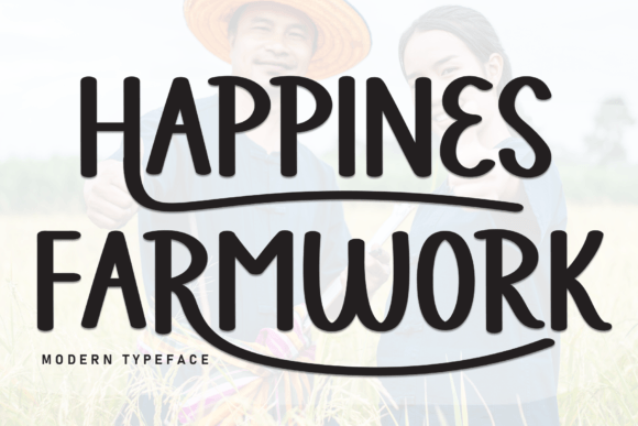 Happines Farmwork Font - Featured Image