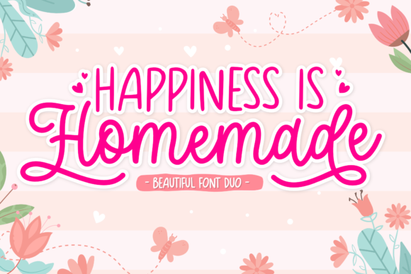 Happiness is Homemade Font - Featured Image