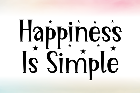 Happiness is Simple Font - Featured Image