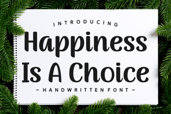 Happiness is a Choice Font - Featured Image