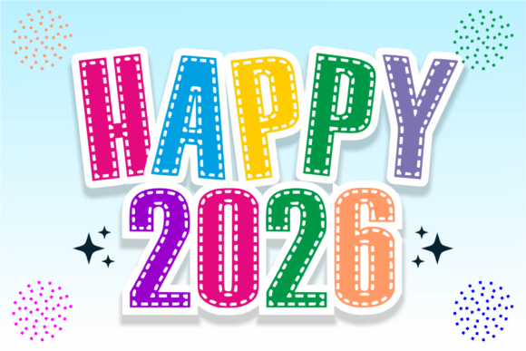Happy 2026 Font - Featured Image