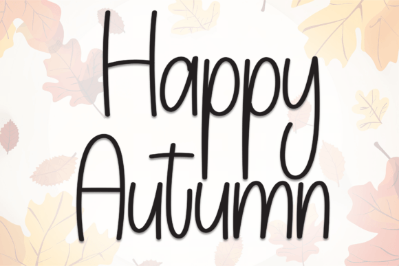 Happy Autumn Font - Featured Image