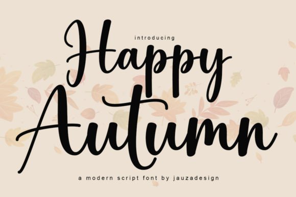 Happy Autumn Font - Featured Image