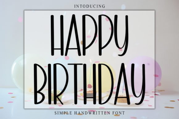 Happy Birthday Font - Featured Image