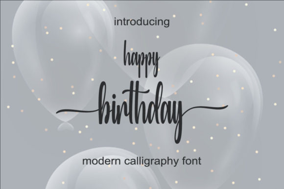 Happy Birthday Font - Featured Image