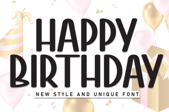 Happy Birthday Font - Featured Image