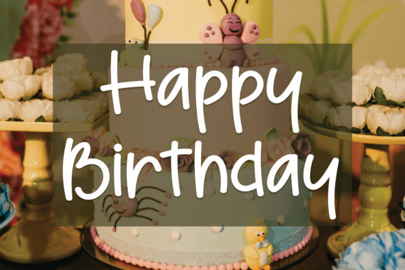 Happy Birthday Font - Featured Image