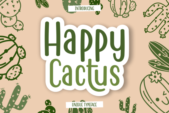Happy Cactus Font - Featured Image