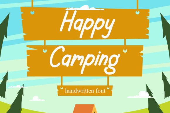Happy Camping Font - Featured Image