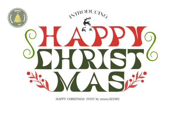 Happy Christmas Font - Featured Image