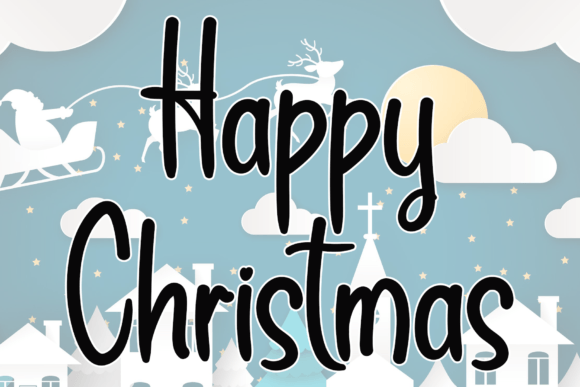 Happy Christmas Font - Featured Image