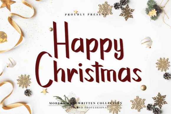 Happy Christmas Font - Featured Image