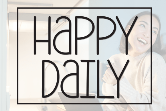 Happy Daily Font - Featured Image