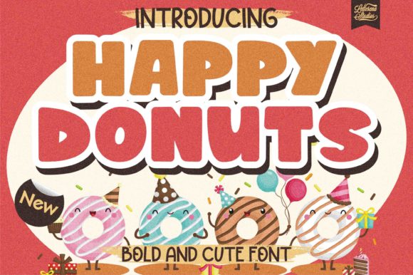 Happy Donuts Font - Featured Image