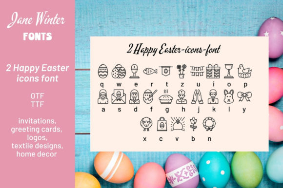 Happy Easter Icons Font - Featured Image