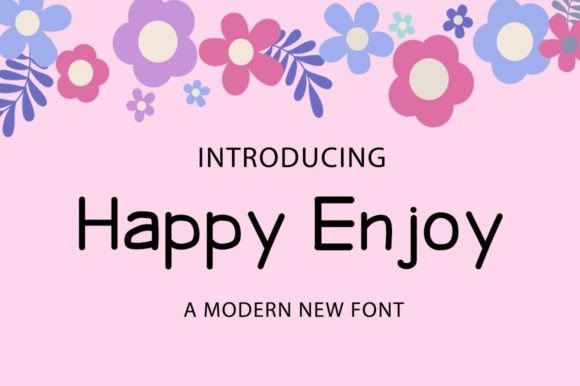 Happy Enjoy Font - Featured Image
