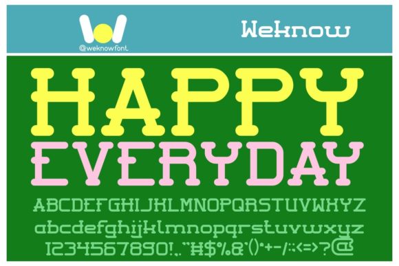 Happy Everyday Font - Featured Image