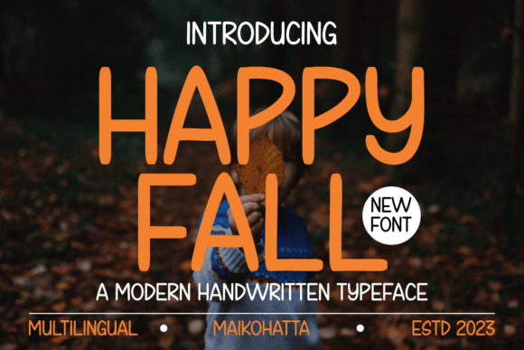 Happy Fall Font - Featured Image