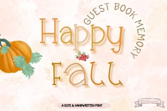 Happy Fall Font - Featured Image