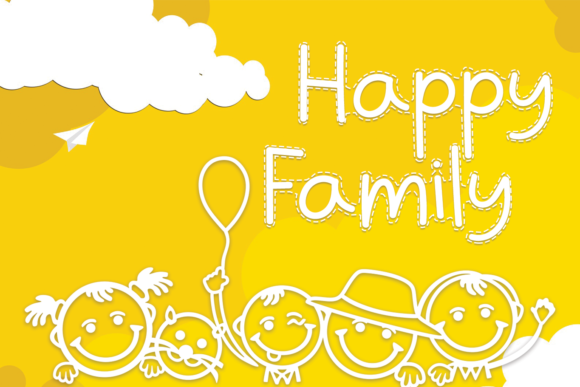 Happy Family Font - Featured Image