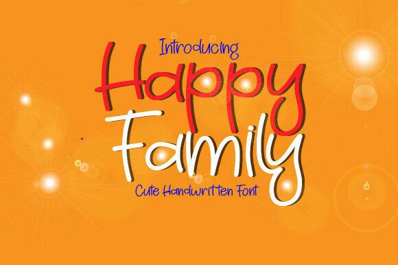 Happy Family Font - Featured Image