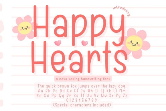 Happy Hearts Font - Featured Image